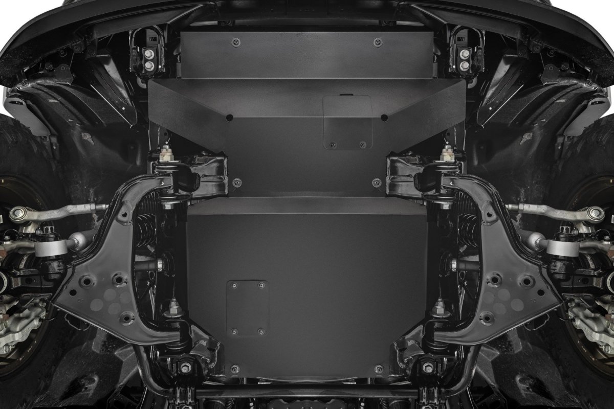 Toyota 4Runner Skid Plate - Front & Belly - Rough Country - Heavy-Duty - Gloss Black - '25-'26